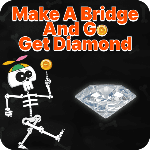 Make Bridge and Go get Diamond - HTML5 Games - Play for Free Online
